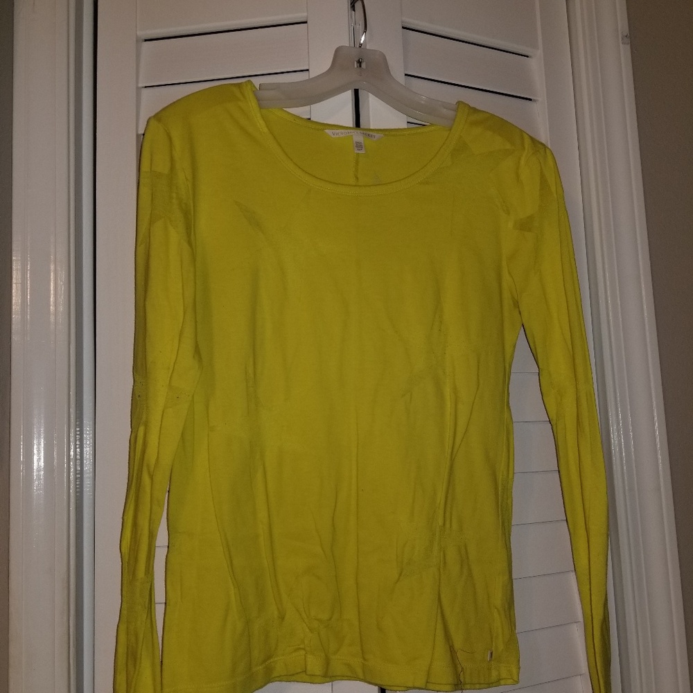 Victoria's Secret neon Yellow semi sheer